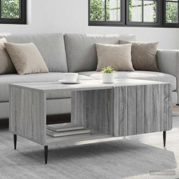 ARDEBO.de - Couchtisch Grau Sonoma 90 x 50 x 40 cm Holzwerkstoff