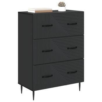 Schubladenschrank 66 x 34,5 x 89,5 cm Holzwerkstoff Schwarz