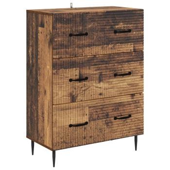 Schubladenschrank 66 x 34,5 x 89,5 cm Holzwerkstoff Altholz