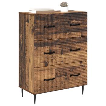 Schubladenschrank 66 x 34,5 x 89,5 cm Holzwerkstoff Altholz