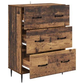 Schubladenschrank 66 x 34,5 x 89,5 cm Holzwerkstoff Altholz