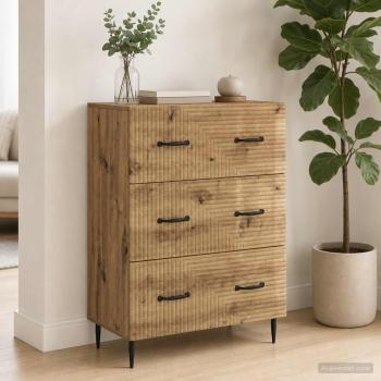 ARDEBO.de - Schubladenschrank 66 x 34,5 x 89,5 cm Holzwerkstoff