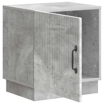 Nachttisch Beton Grau 43 x 34,5 x 47 cm Holzwerkstoff