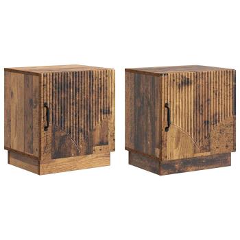 Nachttisch 2 stk. Altholz 43 x 34,5 x 47 cm Holzwerkstoff
