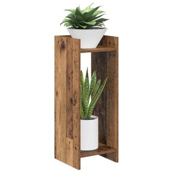 Pflanzenständer 2 Stk. Altholz 30 x 30 x 80 cm Holzwerkstoff