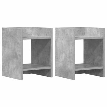 Pflanzenständer 2 Stk. Betongrau 30 x 30 x 40 cm Holzwerkstoff