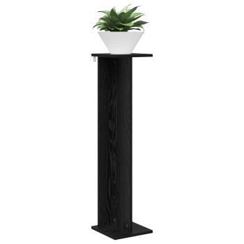 Pflanzenständer 2 Stk. Schwarz Eichen-Optik