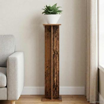 ARDEBO.de - Pflanzenständer Altholz 25 x 25,5 x 100,5 cm Holzwerkstoff