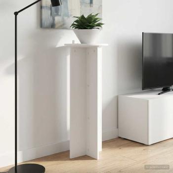 Pflanzenständer 2 Stk. Weiß Ø40 x 100 cm Holzwerkstoff