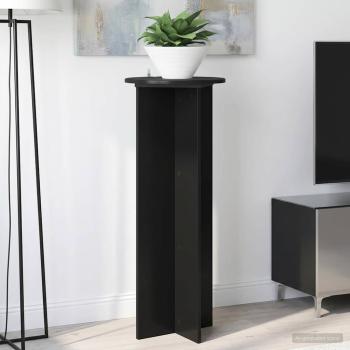ARDEBO.de - Pflanzenständer 2 Stk. Schwarz Ø40 x 100 cm Holzwerkstoff