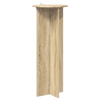 Pflanzenständer 2 Stk. Sonoma-Eiche Ø40 x 100 cm Holzwerkstoff