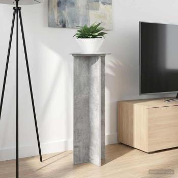 ARDEBO.de - Pflanzenständer 2 Stk. Betongrau Ø40 x 100 cm Holzwerkstoff