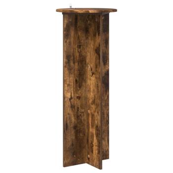 Pflanzenständer 2 Stk. Räuchereiche Ø40 x 100 cm Holzwerkstoff