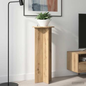 ARDEBO.de - Pflanzenständer 2 Stk. Artisan-Eiche Ø40 x 100 cm Holzwerkstoff