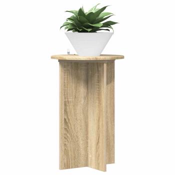 Pflanzenständer 2 Stk. Sonoma-Eiche Ø40 x 60 cm Holzwerkstoff