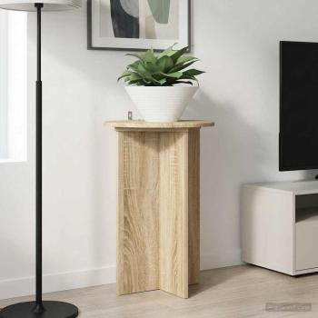 Pflanzenständer 2 Stk. Sonoma-Eiche Ø40 x 60 cm Holzwerkstoff