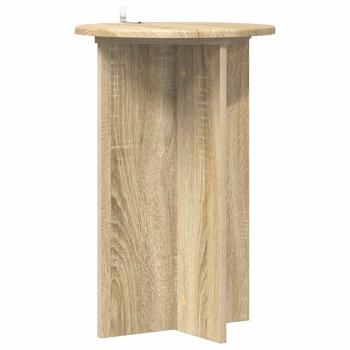 Pflanzenständer 2 Stk. Sonoma-Eiche Ø40 x 60 cm Holzwerkstoff