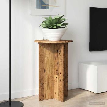 ARDEBO.de - Pflanzenständer 2 Stk. Altholz Ø40 x 60 cm Holzwerkstoff