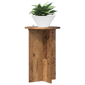 Pflanzenständer 2 Stk. Altholz Ø40 x 60 cm Holzwerkstoff