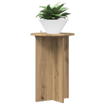 Pflanzenständer 2 Stk. Artisan-Eiche Ø40 x 60 cm Holzwerkstoff
