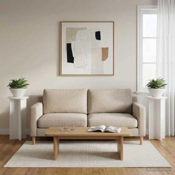 ARDEBO.de - Pflanzenständer 2 Stk. Weiß Ø29,5 x 60 cm Holzwerkstoff
