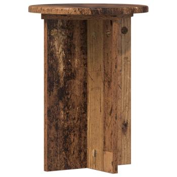 Pflanzenständer 2 Stk. Altholz Ø29,5 x 40 cm Holzwerkstoff