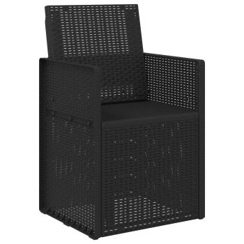 Garten Essstühle 2-teilig Anthrazit 53 x 47 x 88,5 cm PP