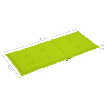 Hochlehner Verstellbar 6 Stk. mit Auflagen Massivholz Akazie