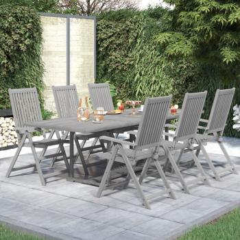 ARDEBO.de - 7-tlg. Garten-Essgruppe Massivholz Akazie