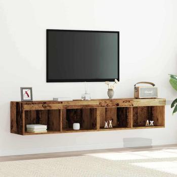 ARDEBO.de - TV-Schrankset 2 stk. Altholz Holzwerkstoff