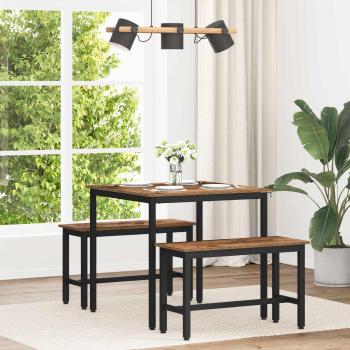 ARDEBO.de - Esstische 80 x 80 x 75 cm Holzwerkstoff Eichenholz Quadratisch