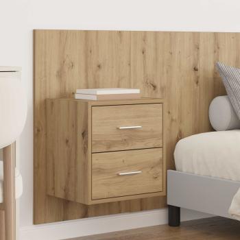 Kopfteil mit Schrank 3 Stk. Artisan-Eiche Holzwerkstoff