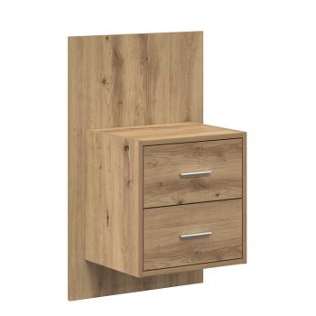 Kopfteil mit Schrank 3 Stk. Artisan-Eiche Holzwerkstoff