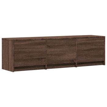 Fernsehschrank mit LED 140 x 34 x 40 cm Braun Eichen-Optik