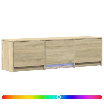 Fernsehschrank mit LED 140 x 34 x 40 cm Sonoma-Eiche