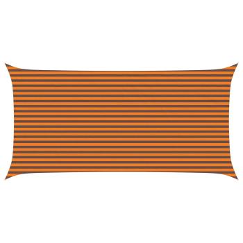 Sonnensegel Orange und Braun 6 x 3 m 100 % Polyester Oxford
