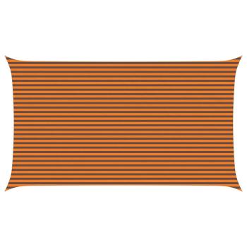 Sonnensegel Orange und Braun 7 x 4 m 100 % Polyester Oxford