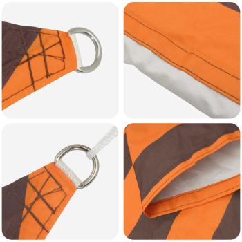 Sonnensegel Orange und Braun 7 x 4 m 100 % Polyester Oxford
