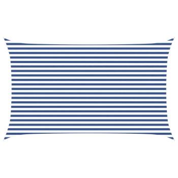Sonnensegel Blau und Weiß 3 x 5 m 100 % Polyester Oxford