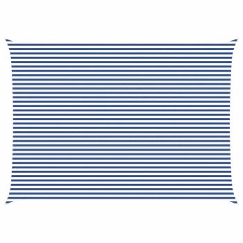 Sonnensegel Blau und Weiß 7 x 5 m 100 % Polyester Oxford
