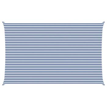 Sonnensegel Blau und Weiß 8 x 5 m 100 % Polyester Oxford