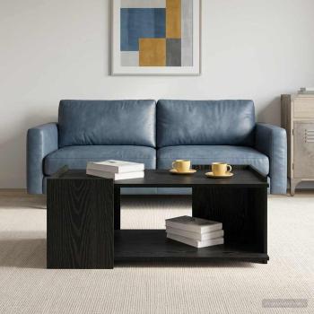 ARDEBO.de - Couchtisch Schwarz Eichen-Optik 90 x 50 x 33 cm Holzwerkstoff