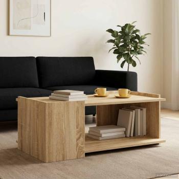 ARDEBO.de - Couchtisch Sonoma-Eiche 90 x 50 x 33 cm Holzwerkstoff