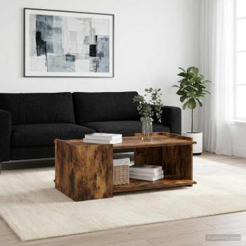 ARDEBO.de - Couchtisch Räuchereiche 90 x 50 x 33 cm Holzwerkstoff