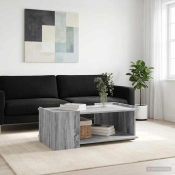 ARDEBO.de - Couchtisch Sonoma-Grau 90 x 50 x 33 cm Holzwerkstoff