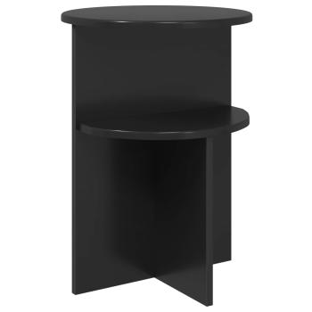 Beistelltisch Schwarze Eiche Ø 39,5 x 55 cm Holzwerkstoff