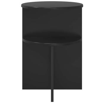 Beistelltisch Schwarze Eiche Ø 39,5 x 55 cm Holzwerkstoff