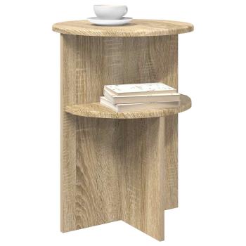 Beistelltisch Sonoma-Eiche Ø 39,5 x 55 cm Holzwerkstoff