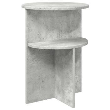 Beistelltisch Betongrau Ø 39,5 x 55 cm Holzwerkstoff