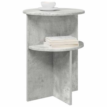 Beistelltisch Betongrau Ø 39,5 x 55 cm Holzwerkstoff